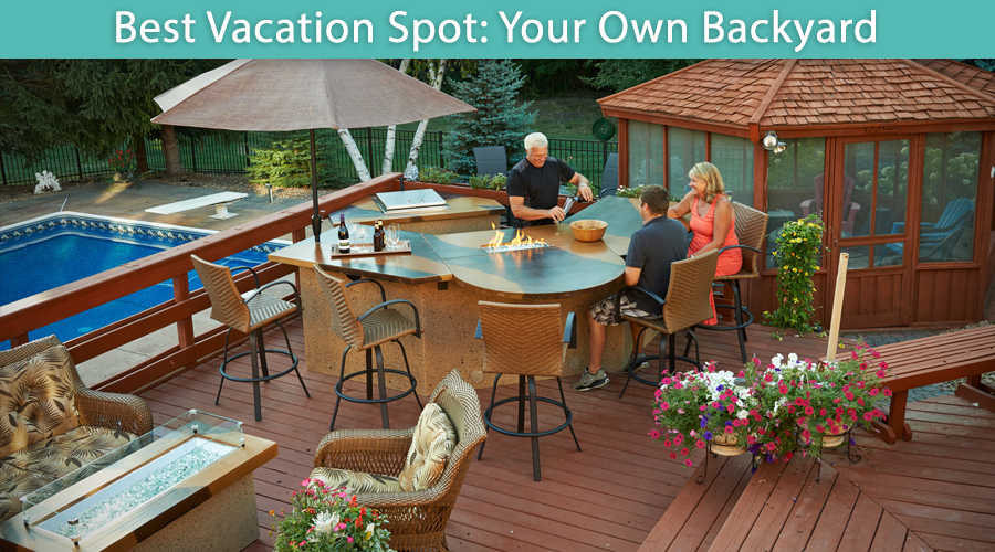 Seasonal Concepts Best Vacation Spot Your Own Backyard Seasonal