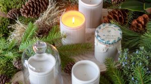 December Candle Tablescape
