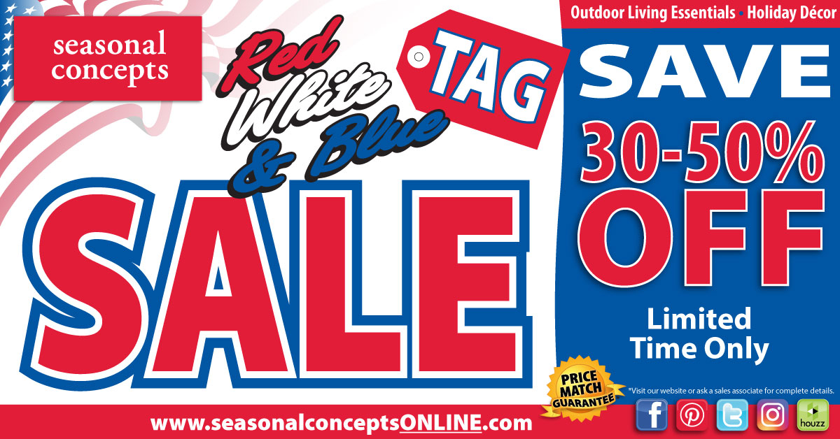 Red White & Blue Tag Sale