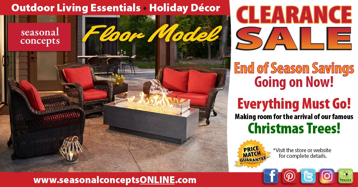 End of the Season Floor Model Clearance