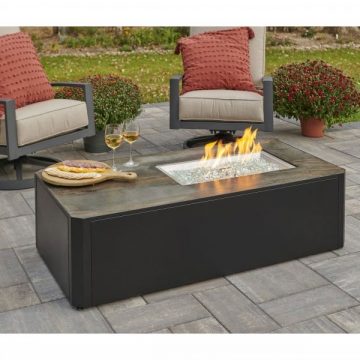 Kinney Rectangular Gas Fire Pit Table by Outdoor Greatroom