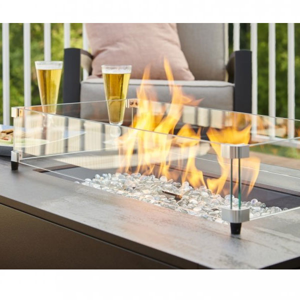 Kinney Rectangular Gas Fire Pit Table by Outdoor Greatroom