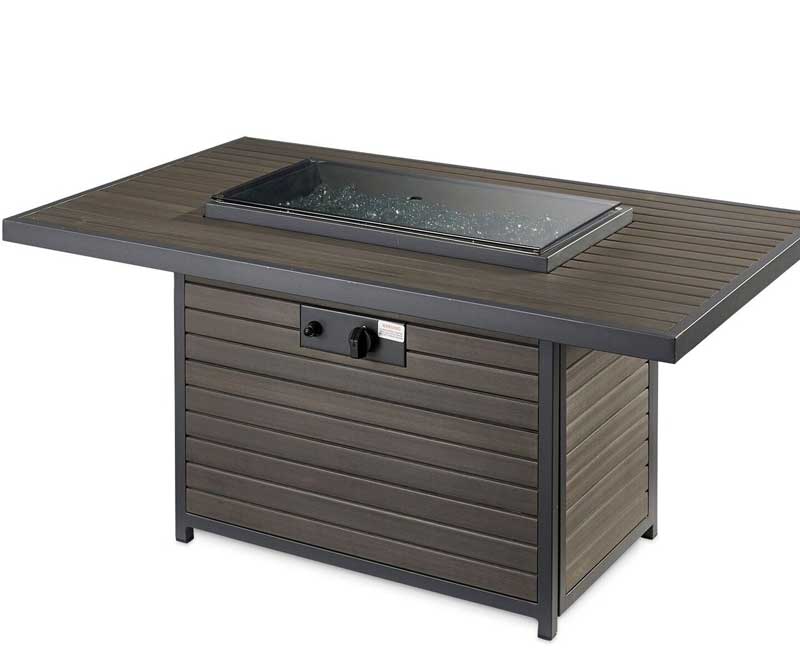 Brooks Rectangular Gas Fire Pit Table by Outdoor Greatroom