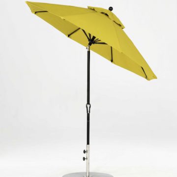 9′ Push Button Tilt Market Umbrella- Lemon by Treasure Garden