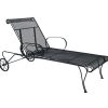 Tuscon Adjustable Iron Chaise Lounge by Woodard