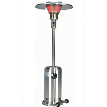 90" Tall Commercial Patio Heater in Stainless Steel by AZ Heaters