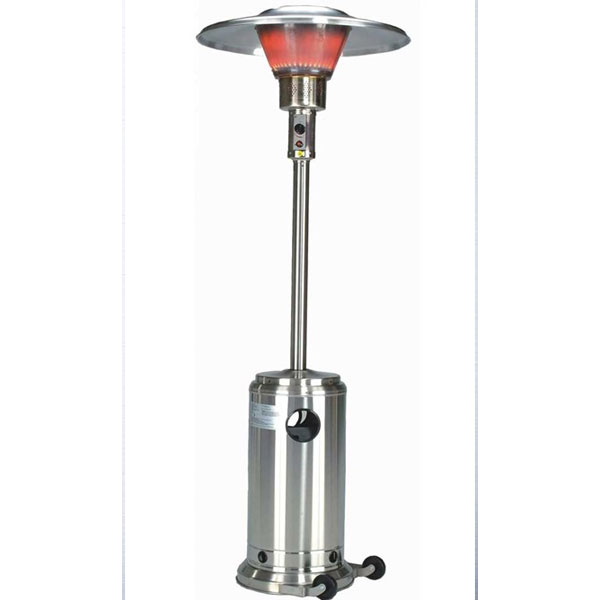 90" Tall Commercial Patio Heater in Stainless Steel by AZ Heaters