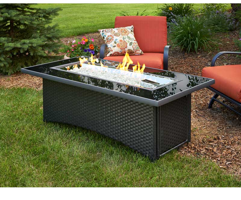 Balsam Montego Linear Gas Fire Pit Table By Outdoor Greatroom
