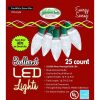 LED 25 Ct Clear-Color C9 Christmas Light Set- Green Wire