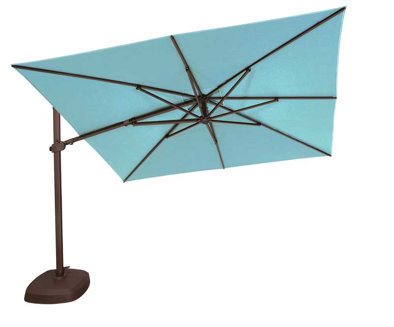10′ Square AGT Series Cantilever Umbrella Bronze Frame Gr A by Treasure Garden