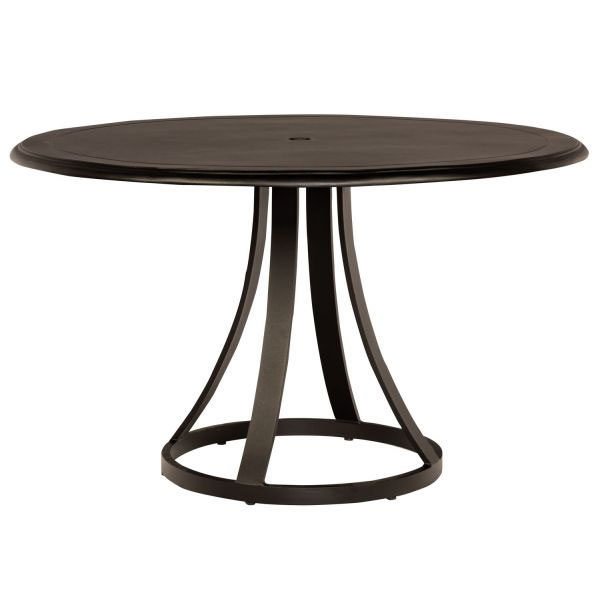 48″ Cast Round Table with Umbrella Hole by Woodard