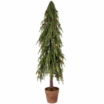 48″ UV Potted Soft Touch Norfolk Pine Tree – SET of 2