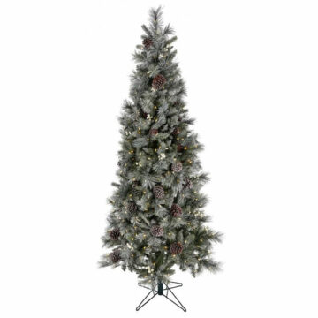 7′ TWINKLE LED GLISTENING PINE TREE W/ 400 LED