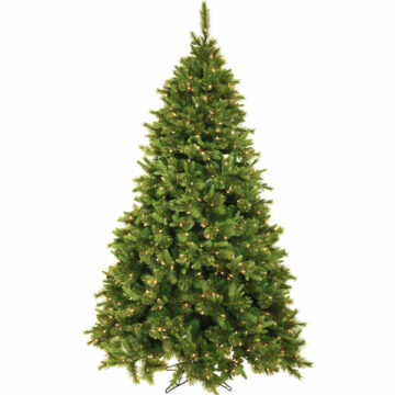 12′ Slim Cashmere Pine with Warm White Dura-Lit® LED Light