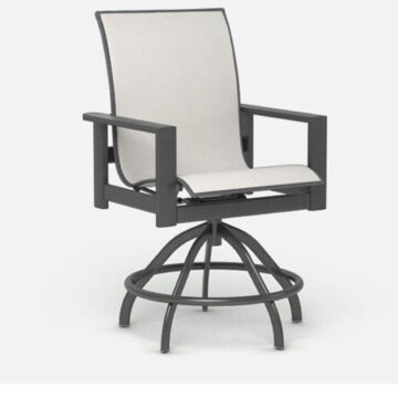 Elements Sling Aluminum Swivel Rocker Balcony Stool by Homecrest