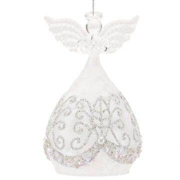 4" Angel Teardrop Ornament