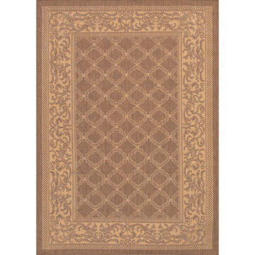 Garden Lattice Outdoor Rug in Natural