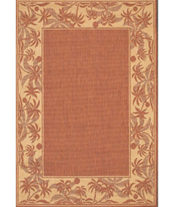 Island Retreat Outdoor Rug in Terracotta