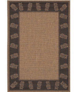 Tropics Outdoor Rug in Black