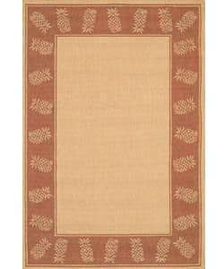 Tropics Outdoor Rug in Terracotta