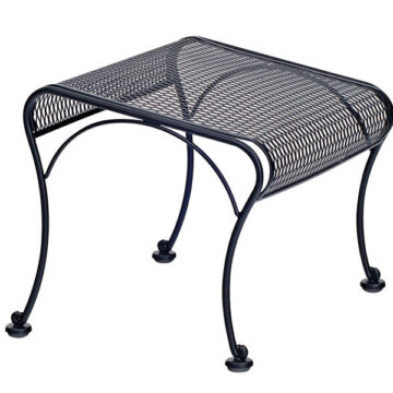 Briarwood Wrought Iron Ottoman by Woodard
