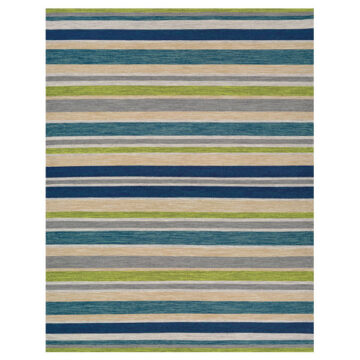 Cottages Alki Ocean Stripes by Couristan