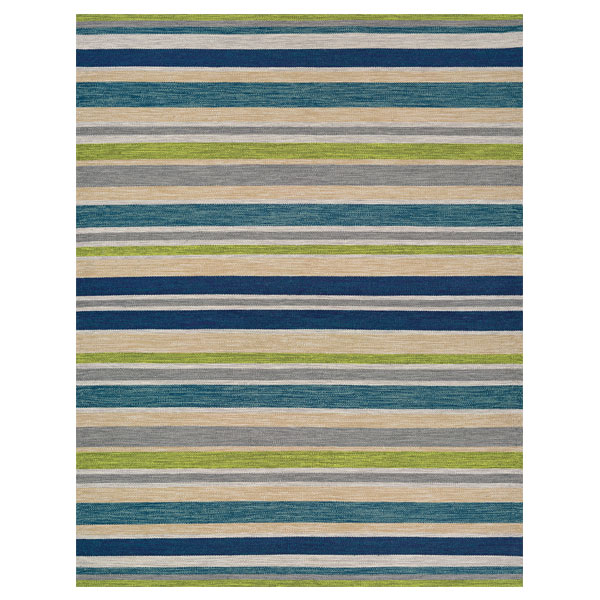 Cottages Alki Ocean Stripes by Couristan