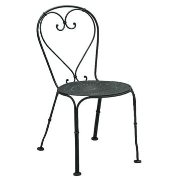 Parisienne Wrought Iron Side Chair by Woodard