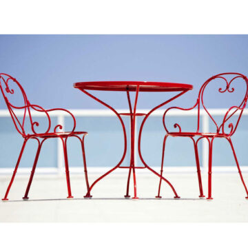 Woodard Parisienne Wrought Iron Cafe Set
