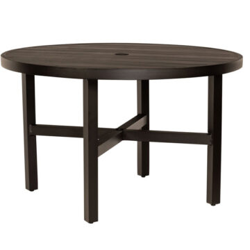 Tri-Slat 48" Round Table w/Elite Base by Woodard