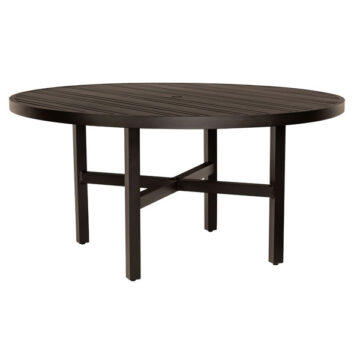 Tri-Slat 60" Round Table w/Elite Base by Woodard