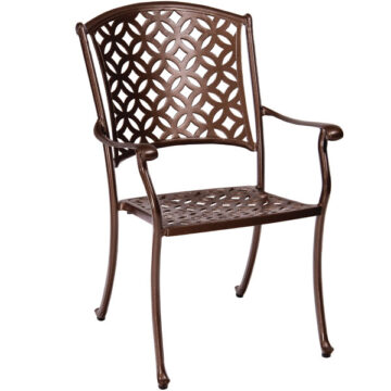 Casa Cast Aluminum Dining Chair by Woodard
