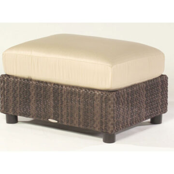 Whitecraft Aruba Wicker Ottoman by Woodard