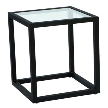 Salona Aluminum 20" Square Clear Glass Top by Woodard
