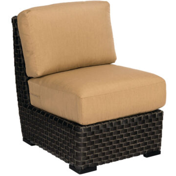 Cooper Wicker Cushion Sectional Unit by Woodard