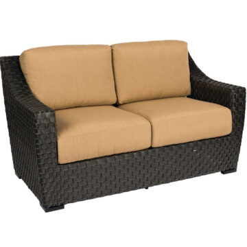 Cooper Wicker Cushion Loveseat by Woodard