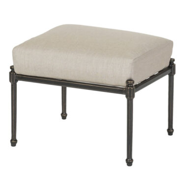Morro Bay Cast Aluminum Cushion Ottoman by Gensun