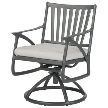 Amari Cushion Aluminum Swivel Dining Chair by Gensun
