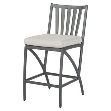 Amari Cushion Aluminum Carbon Balcony Stool by Gensun