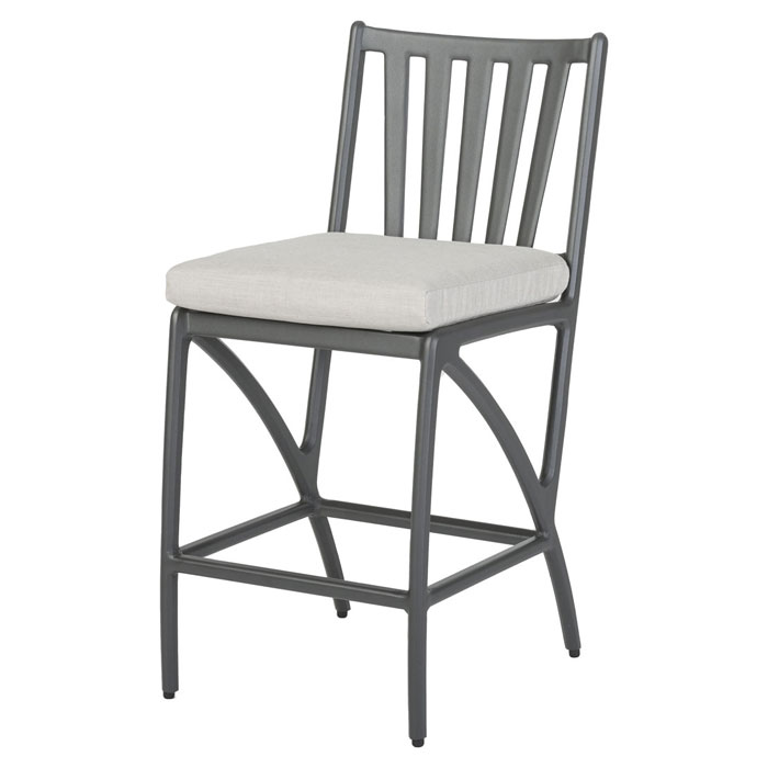 Amari Cushion Aluminum Carbon Balcony Stool by Gensun