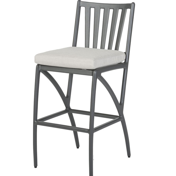 Amari Cushion Aluminum Carbon Bar Stool by Gensun