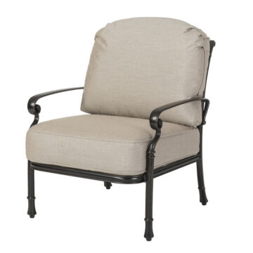 Bella Vista Cast Aluminum Cushion Lounge Chair by Gensun