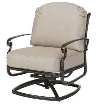 Bella Vista Cast Aluminum Cushion Swivel Rocker Lounge Chair by Gensun