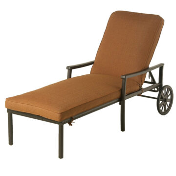 Stratford Cast Aluminum Cushion Chaise Lounge by Hanamint