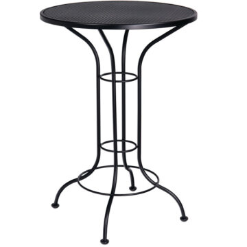 30" Round Mesh Top Bar Height Table by Woodard