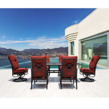 Santa Barbara Fully Cushioned 7 PC Dining by Hanamint