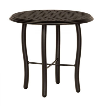 22" Thatch Round End Table by Woodard