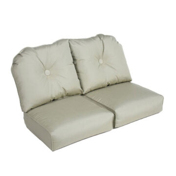 23 x 25 x 5 Deluxe Wicker Loveseat Cushions by Classic Cushion