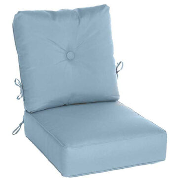 2PC Estate Club Chair Cushion Seat - 24" x 27" x 7"; Back - 25" x 26" x 6"