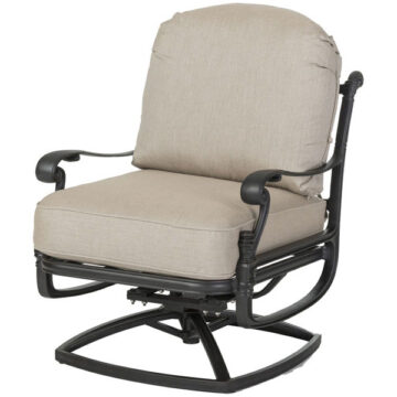 Florence Cast Aluminum Cushion Swivel Lounge Chair by Gensun